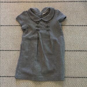 Gray Dress with Peter Pan Collar